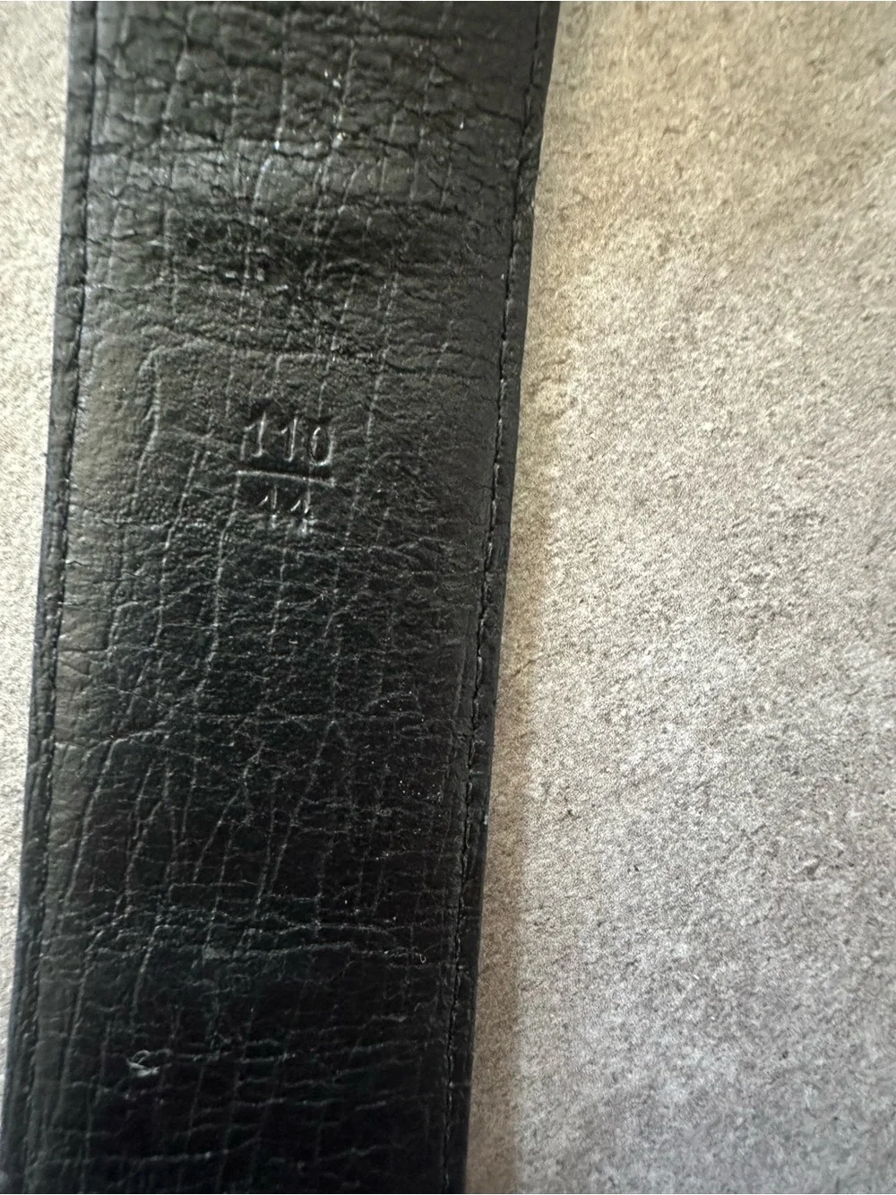 Gucci Black Canvas Monogram Belt Silver GG